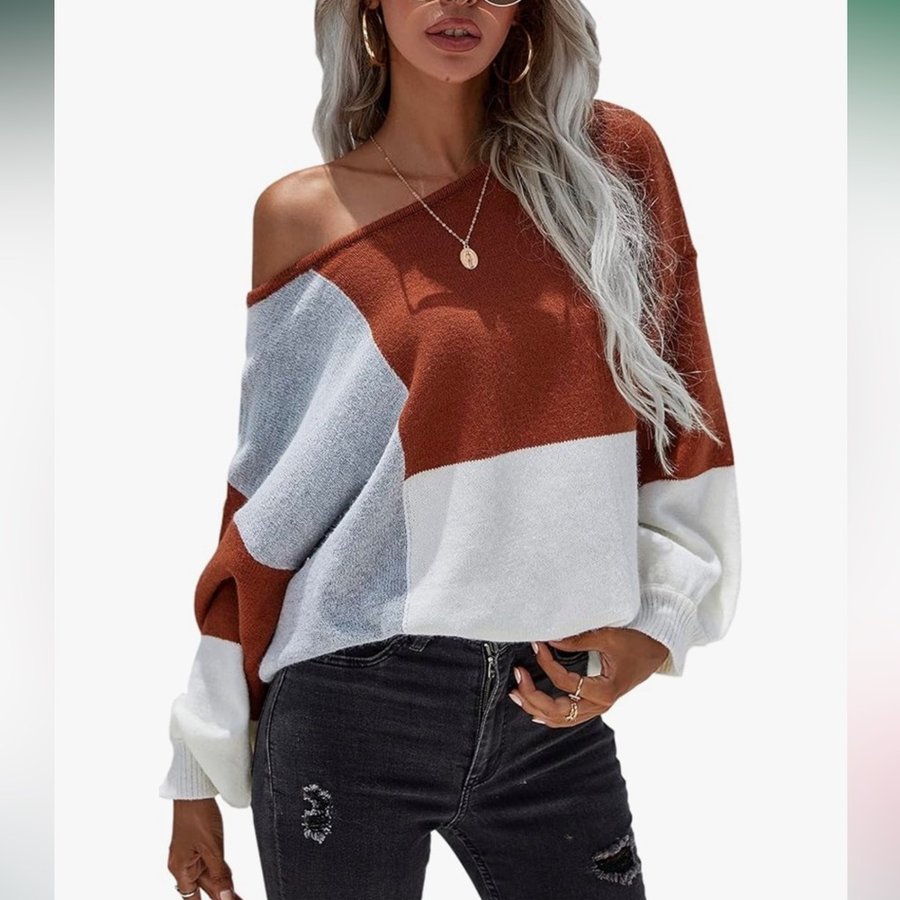Women’s color block sweater
